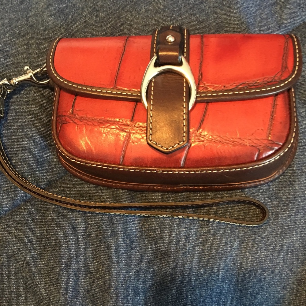 Red Wristlet by Dooney & Bourke, new never used